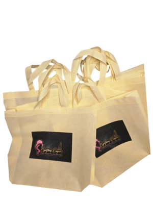 Large logo tote bags