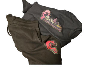 Medium black logo print adult men shortset